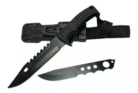 Cuchillo Táctico Supervivencia Militar + Cuchillo Lanzar MOD3