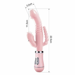 Vibrador Recarregável 3 em 1 para Ponto G e Clitóris em Jelly - comprar online