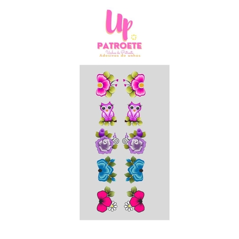 Adesivos de unhas Barbie rosa - Unhas de patroete