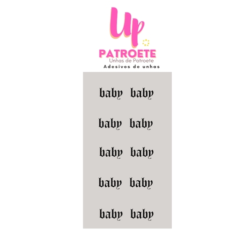 Adesivos de unhas Barbie rosa com plantinhas