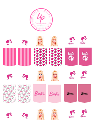 Adesivos de unhas mini cartelão barbie 2.0