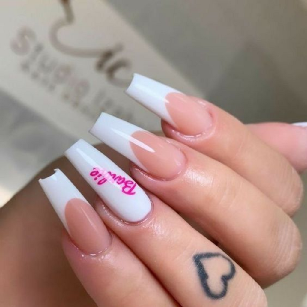 Adesivos de unhas Barbie rosa - Unhas de patroete