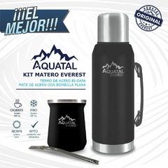 Kit Termo+Mate Everest STEEL Negro - comprar online