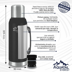 Kit Termo+Mate Everest STEEL Negro en internet