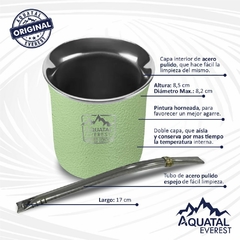 Kit Termo+Mate Everest NEO Verde Claro - Aquatal