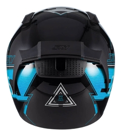 Capacete Sky Two Sorah Preto/Azul - Zum Acessórios para Motociclistas