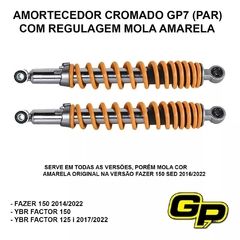 Par Amortecedor Fazer 150 2014 2015 2016 2017 2018 (amarelo) - comprar online