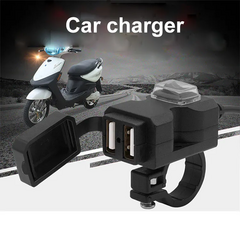 Carregador Tomada Adaptador Usb Dupla Para Motos Universal - loja online