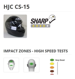 Capacete Hjc Cs 15 Songtan Preto C/ Amarelo