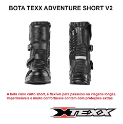 Bota Moto Cano Curto Texx Adventure Short Impermeável - comprar online