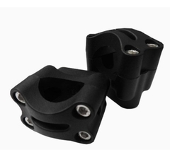 Imagem do Guidão Para Moto Oxxy Super Fat Alto Preto + Adaptador