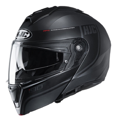 Capacete Hjc I90 Davan Articulado Viseira Óculos Solar Preto - comprar online