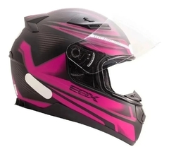 Capacete Moto Fechado Ebf E0x Frost Feminino Preto E Pink - Zum Acessórios para Motociclistas