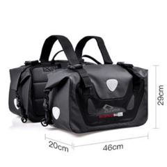 Bolsa Alforge Mala Lateral para Moto 100% Impermeável Preto na internet