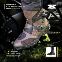 Bota Moto Cano Curto Texx Adventure Short Impermeável - loja online