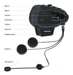 Intercomunicador Para Capacetes Ejeas V8 Com Controle - Unid na internet