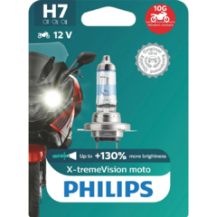 Philips Lampada Farol Moto H7 X-treme Vision 55w +130% Luz