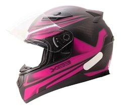 Capacete Moto Fechado Ebf E0x Frost Feminino Preto E Pink - comprar online