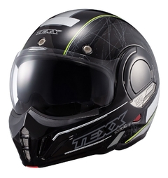 Capacete Moto Aticulado 180 Stratos Scratched Texx Modular