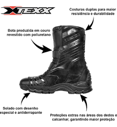 Bota Moto Cano Curto Texx Adventure Short Impermeável na internet