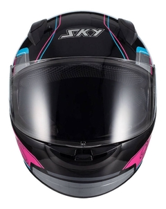 Capacete Fechado Sky Two Anos 90 - Diversas Cores - loja online