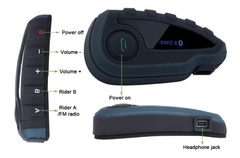 Intercomunicador Para Capacetes Ejeas V8 Com Controle - Unid