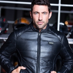 Jaqueta de Couro Moto Texx Cyberdog Masculina Com Proteções - Zum Acessórios para Motociclistas