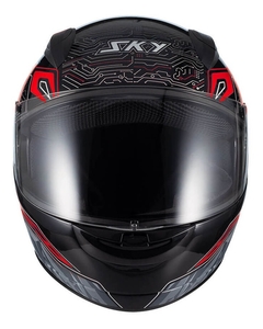 Capacete Sky Two Cyber Snake Preto/Vermelho na internet