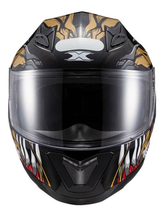 CAPACETE TEXX HAWK ALIEN - VERDE/DOURADO/AZUL - comprar online