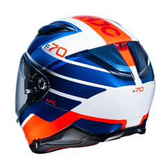 Capacete para moto Hjc F70 Tino Azul Branco E Laranja na internet