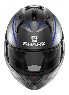 Capacete Shark Evo Es Yari Mat Blue Matt Abs Articulado - Zum Acessórios para Motociclistas