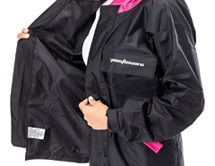 Capa Chuva Pantaneiro Nylon Feminina Preta/rosa - Zum Acessórios para Motociclistas