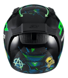 Capacete Sky Chaos Preto/Verde na internet