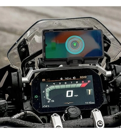 Suporte Celular Moto Gps Bmw 2 Em 1 - Sem Fio Indução E Usb na internet