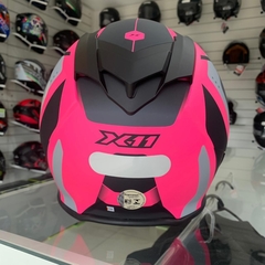 Capacete X11 Revo Pro Surround Rosa Com Óculos Solar na internet