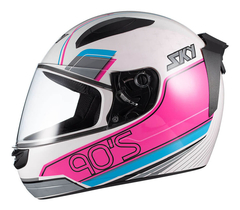 Capacete Fechado Sky Two Anos 90 - Diversas Cores - loja online