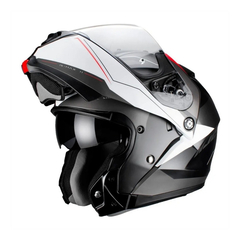 Capacete Hjc Is-max II Magma Branco E Preto Viseira Solar - Zum Acessórios para Motociclistas