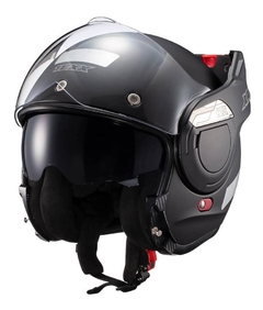 Capacete Moto Texx Stratos Preto Fosco Articulado Abre 180º - Zum Acessórios para Motociclistas