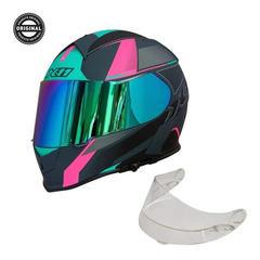 Capacete Moto Feminino Rosa X11 Revo Pro Flagger Viseira