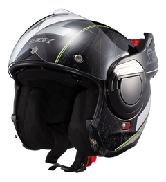 Capacete Moto Aticulado 180 Stratos Scratched Texx Modular na internet