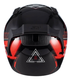 Capacete Sky Two Sorah Preto/Vermelho - Zum Acessórios para Motociclistas