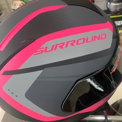 Capacete X11 Revo Pro Surround Rosa Com Óculos Solar - Zum Acessórios para Motociclistas