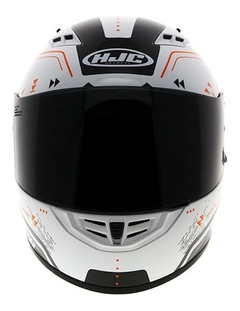 Capacete HJC Cs 15 Safa Branco C/ Laranja - loja online