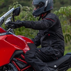 Jaqueta X11 Iron 3 Preto Vermelho Impermeável Motoqueiro - Zum Acessórios para Motociclistas