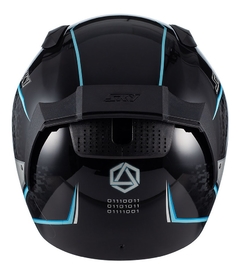 Capacete Sky Two Soldier Preto/Azul na internet