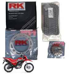 Kit Relação Transmissão Moto Honda Bros 160 Xre 190 Rk