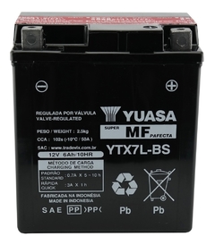 Bateria Yuasa Ytx7l-bs 6ah Twister Tornado Lead Cb 300 Fazer
