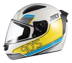 Capacete Fechado Sky Two Anos 90 - Diversas Cores - loja online