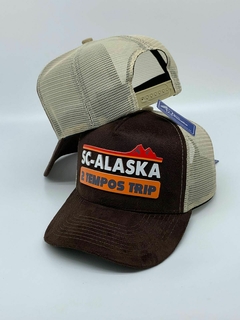 Boné 2 Tempos TRIP Tela Marrom tela Alaska