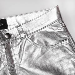 Pantalón Five Pocket Cuero Plata - comprar online